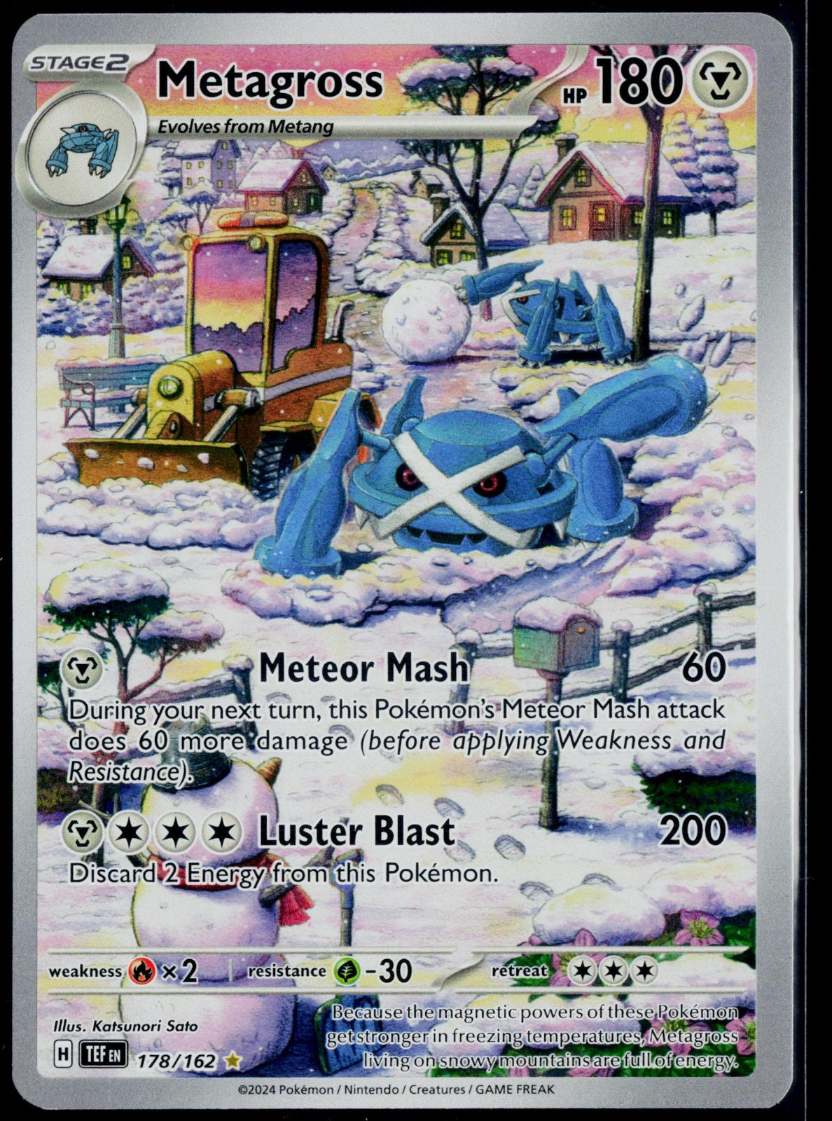 METAGROSS 178/162 POKEMON TEMPORAL FORCES ILLUSTRATION RARE NM
