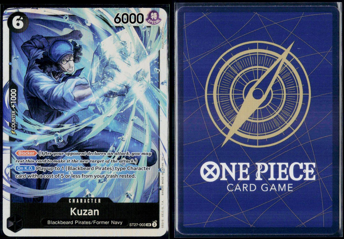 KUZAN ST27-003 ONE PIECE STARTER DECK 27: BLACK MARSHALL.D.TEACH SR NM