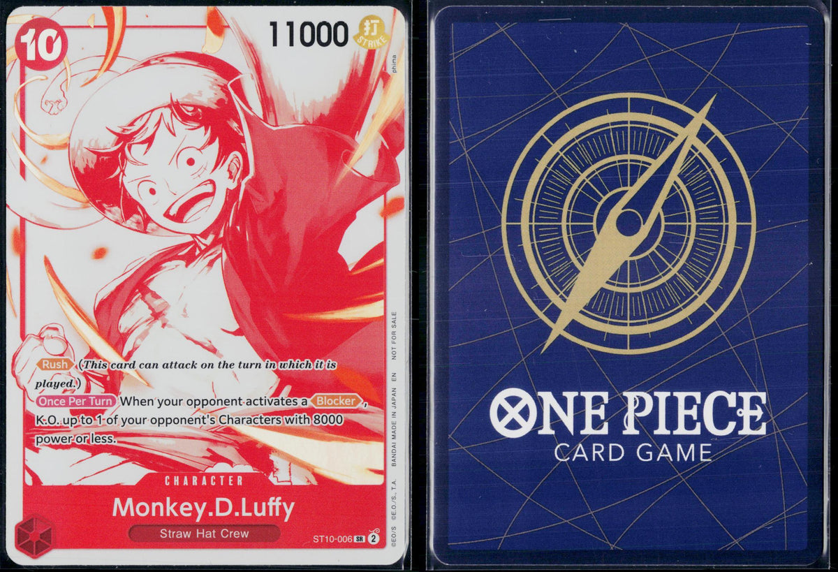 MONKEY.D.LUFFY (3RD ANNIVERSARY TREASURE CAMPAIGN PACK) ST10-006 ONE PIECE NM