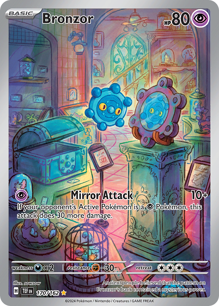 BRONZOR 170/162 🐬 POKEMON TEMPORAL FORCES IR ☀️ HOLO NM/M 🌴
