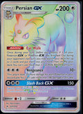 PERSIAN GX 227/214 POKEMON UNBROKEN BONDS RAINBOW RARE HOLO NM