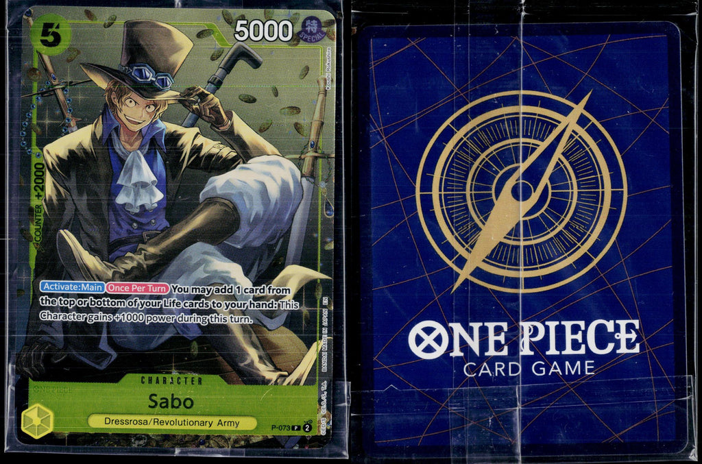 SABO (TIN PACK SET VOL. 2) P-073 ONE PIECE ONE PIECE PROMOTION CARDS P FOIL NM