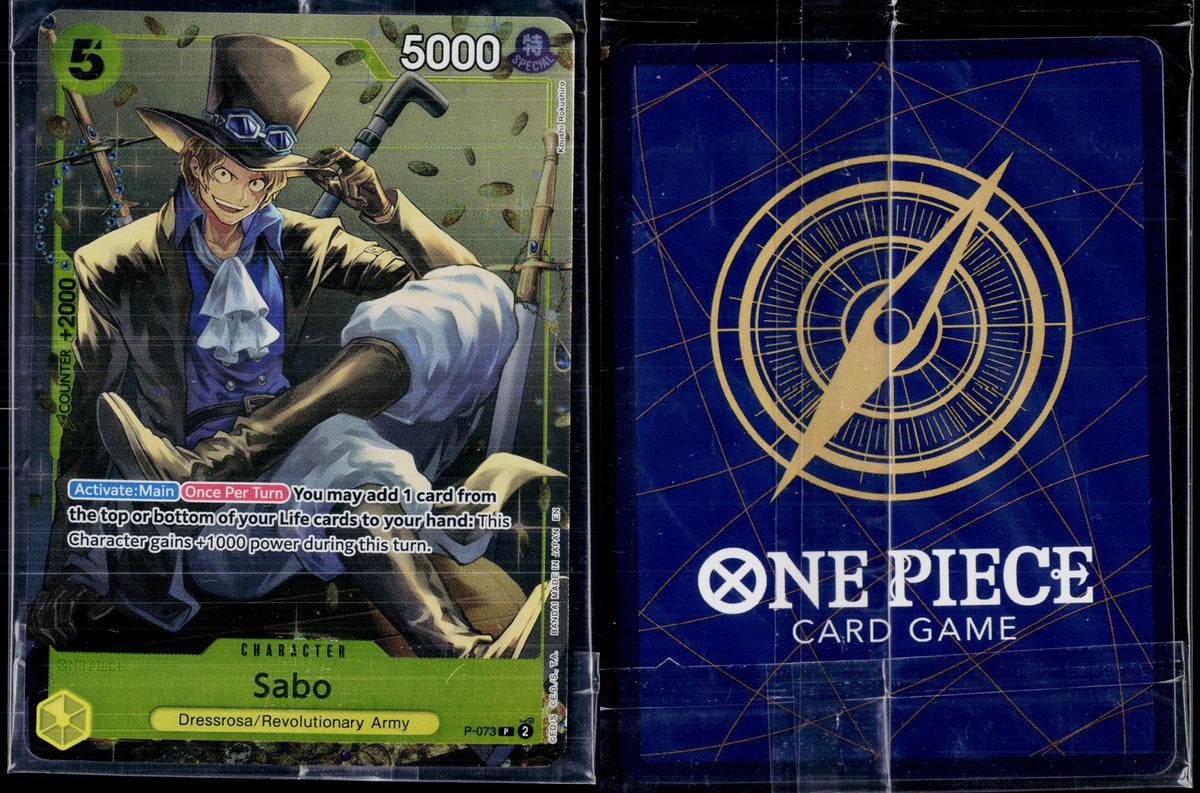 SABO (TIN PACK SET VOL. 2) P-073 ONE PIECE ONE PIECE PROMOTION CARDS P FOIL NM