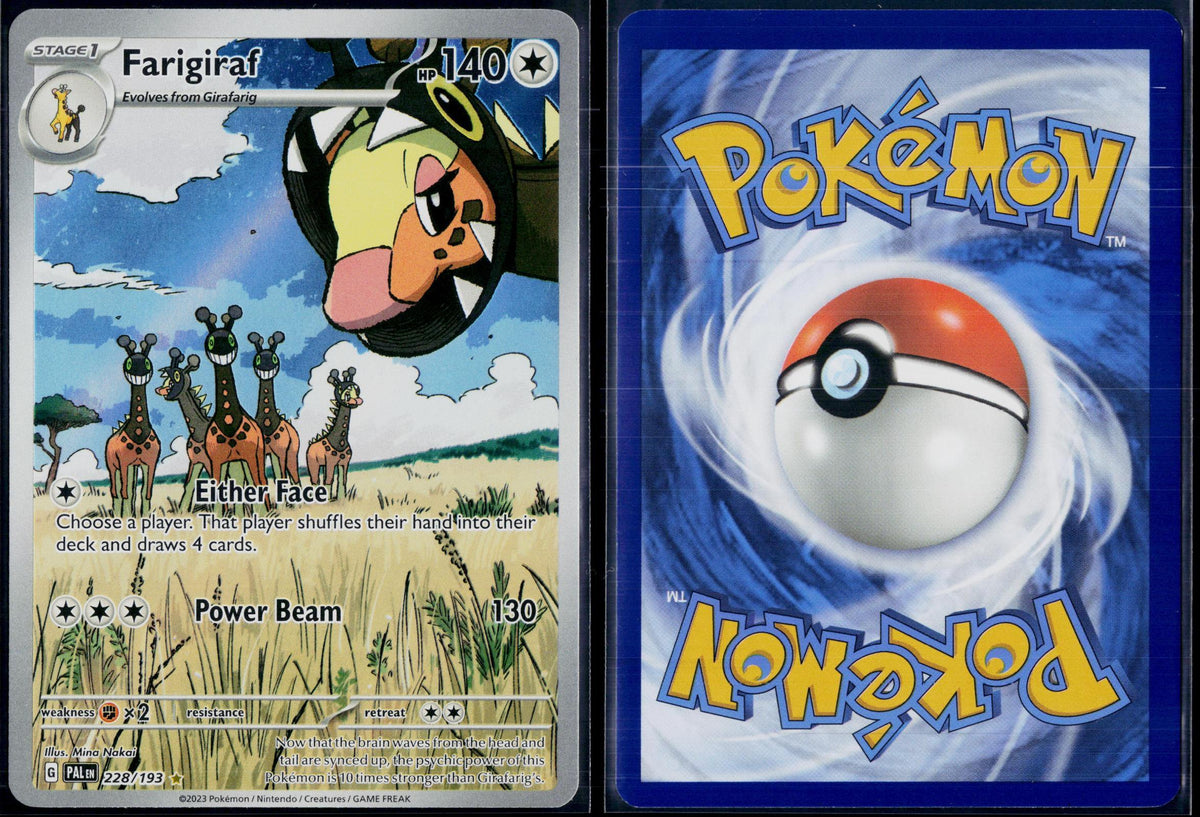 FARIGIRAF 228/193 POKEMON PALDEA EVOLVED ILLUSTRATION RARE HOLO NM