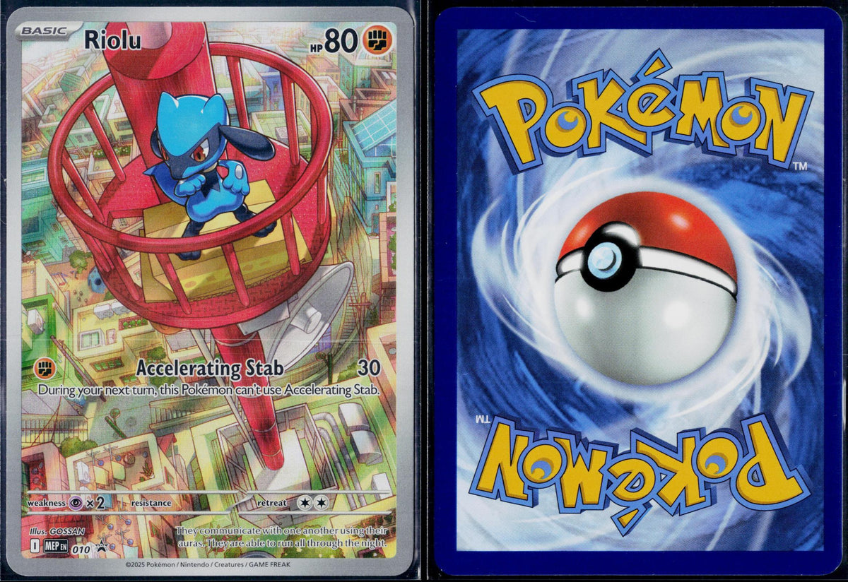 RIOLU 010 POKEMON ME: MEGA EVOLUTION PROMO HOLO P HOLO NM
