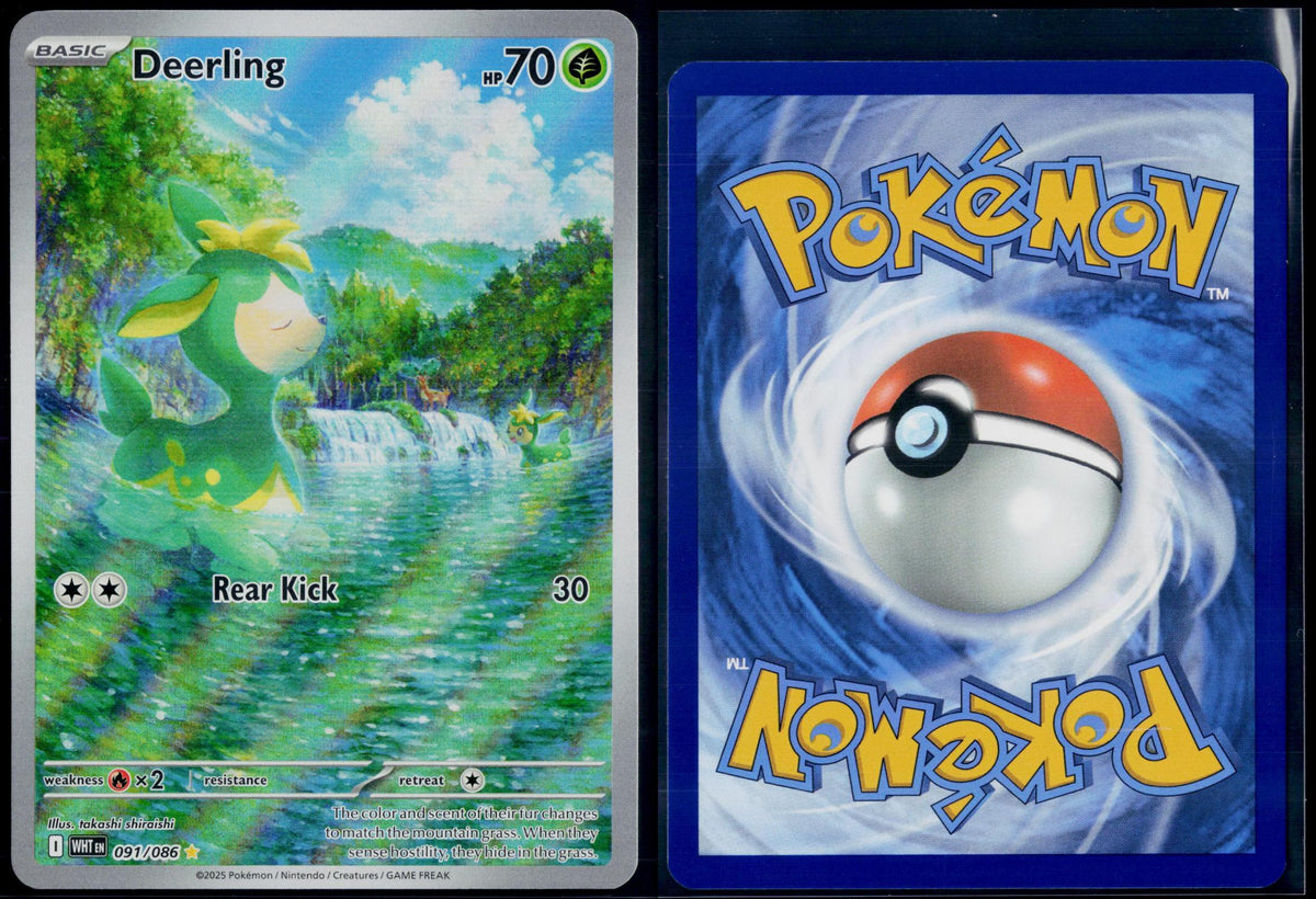 DEERLING 091/086 POKEMON WHITE FLARE ILLUSTRATION RARE NM
