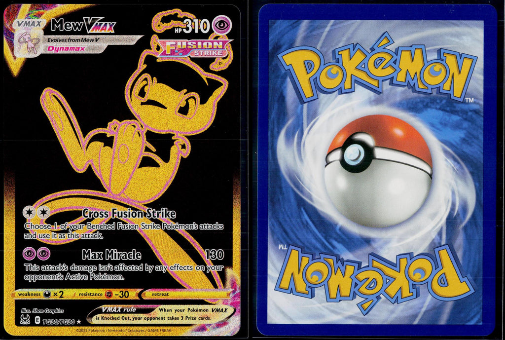 MEW VMAX TG30/TG30 POKEMON LOST ORIGIN TRAINER GALLERY SEC HOLO NM