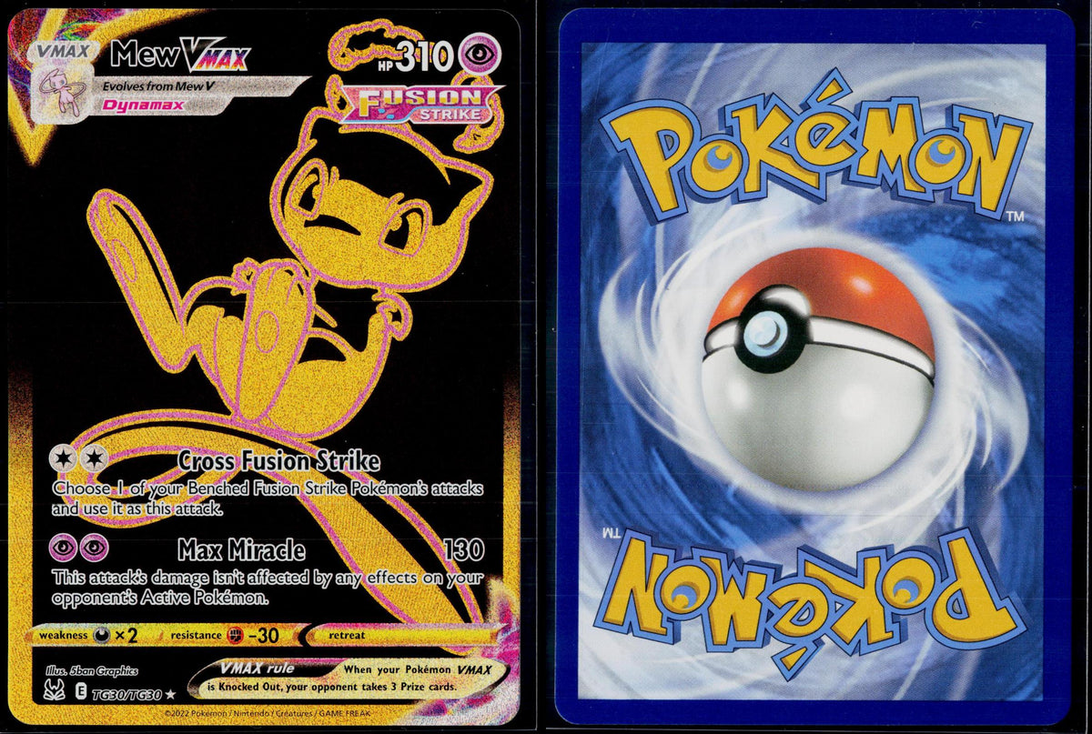 MEW VMAX TG30/TG30 POKEMON LOST ORIGIN TRAINER GALLERY SEC HOLO NM