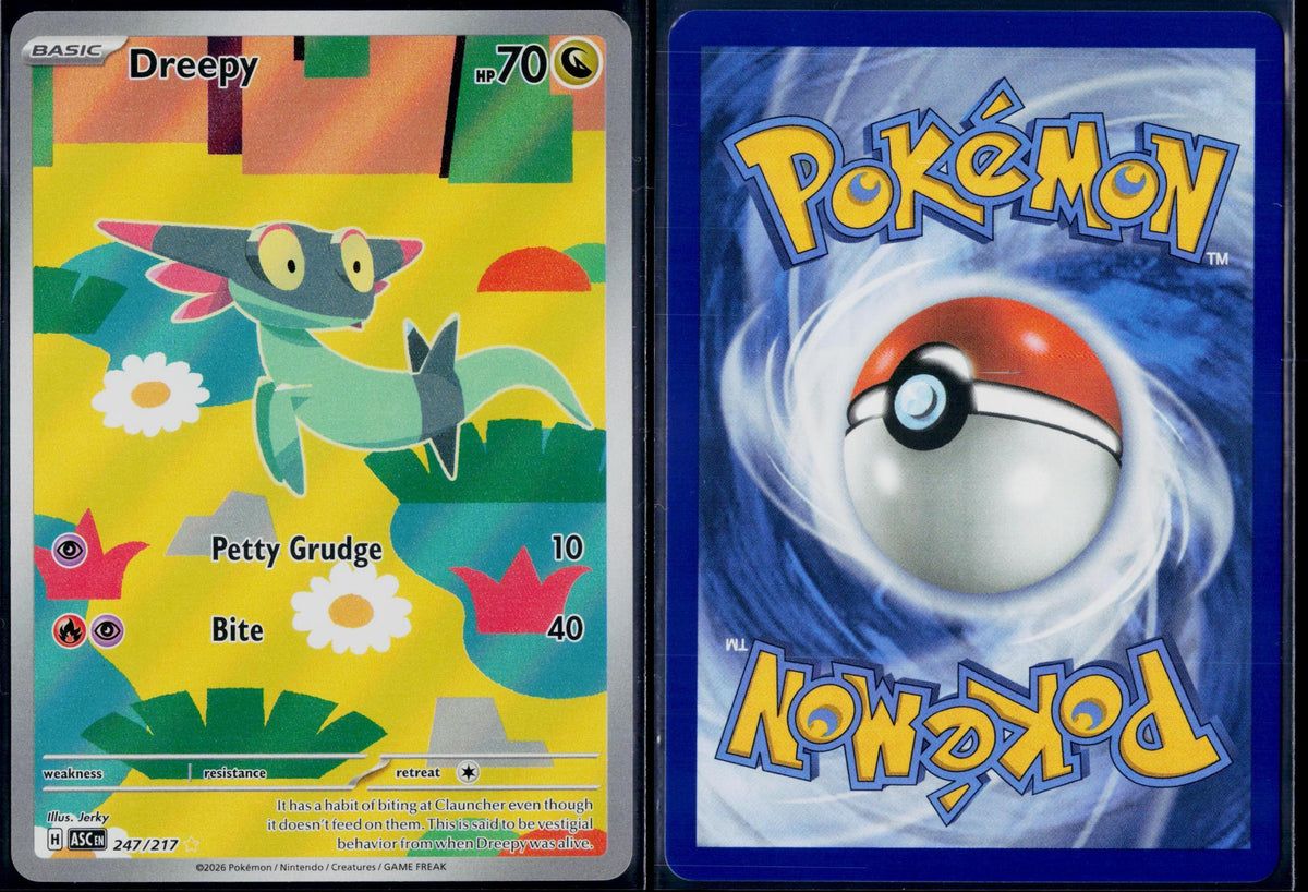 DREEPY 247/217 🐬 POKEMON ASCENDED HEROES IR ☀️ HOLO NM/M 🌴
