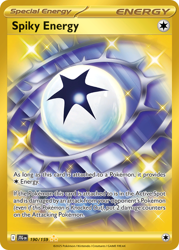 SPIKY ENERGY 190/159 🐬 POKEMON JOURNEY TOGETHER HR ☀️ HOLO NM/M 🌴