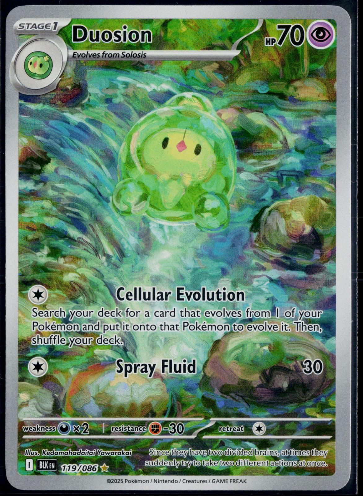 DUOSION 119/086 🐬 POKEMON BLACK BOLT HOLO IR ☀️ NM/M 🌴
