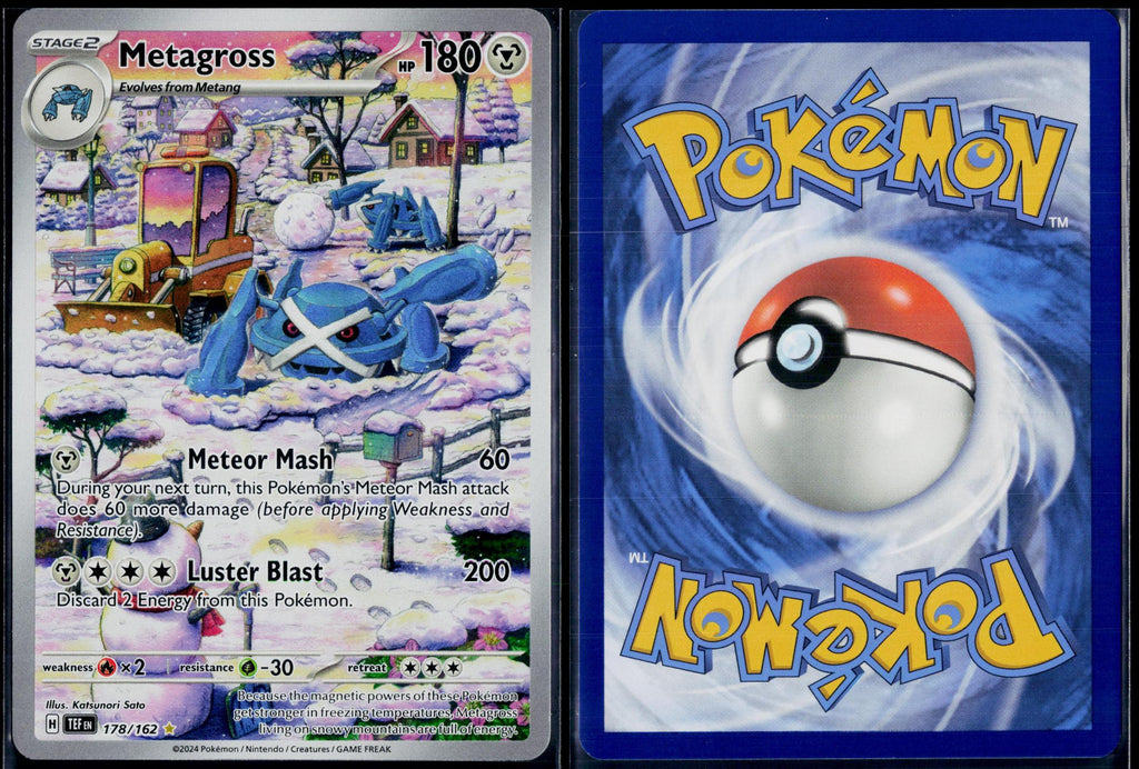 METAGROSS 178/162 POKEMON TEMPORAL FORCES ILLUSTRATION RARE HOLO NM