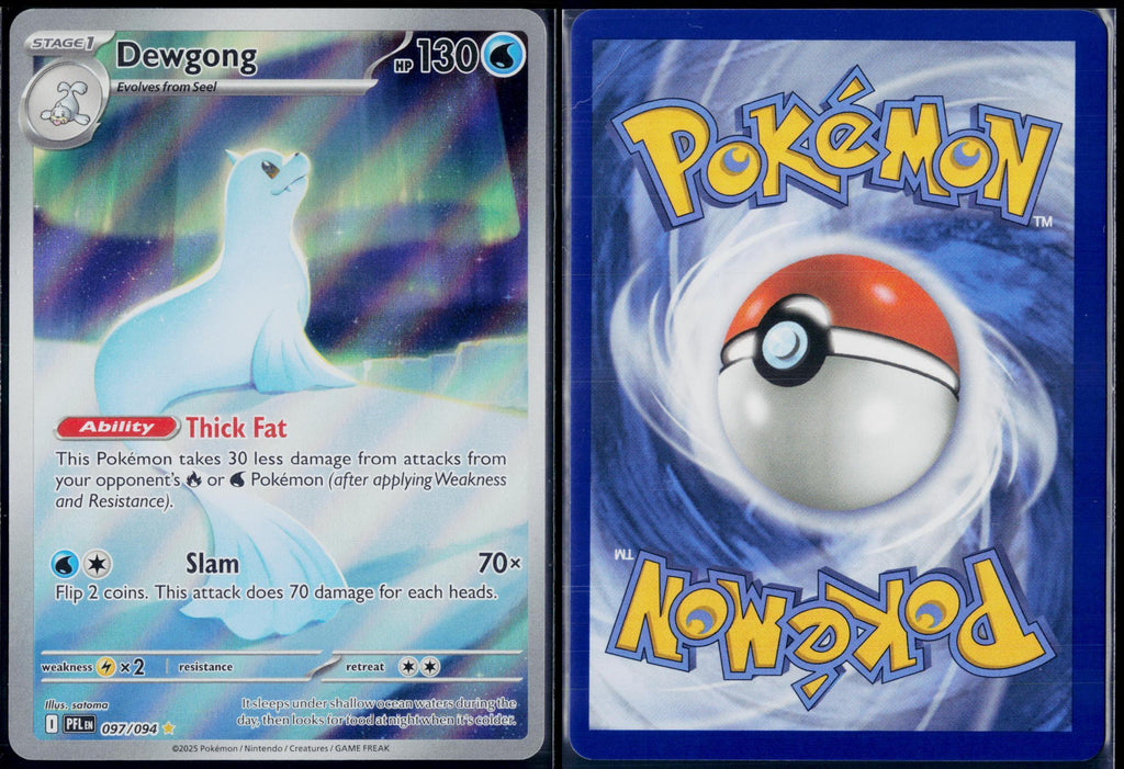 DEWGONG 097/094 POKEMON PHANTASMAL FLAMES ILLUSTRATION RARE NM