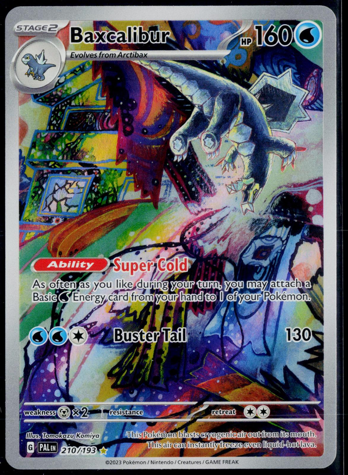 BAXCALIBUR 210/193 POKEMON PALDEA EVOLVED ILLUSTRATION RARE NM