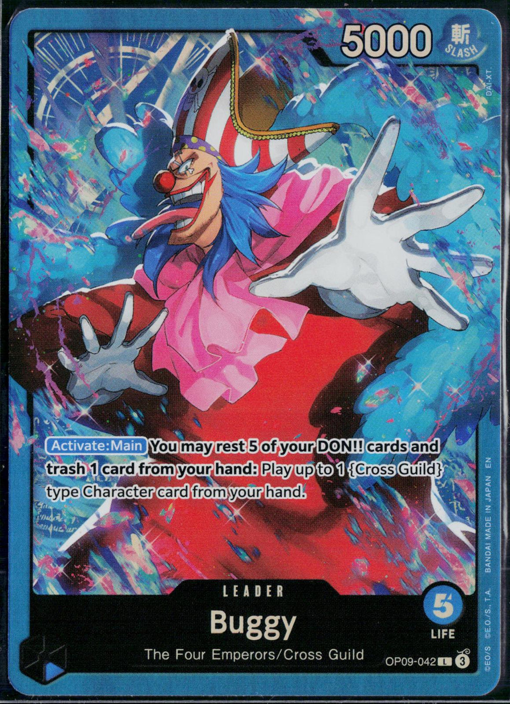 BUGGY OP09-042 ONE PIECE STARTER DECK 25: BLUE BUGGY L NM