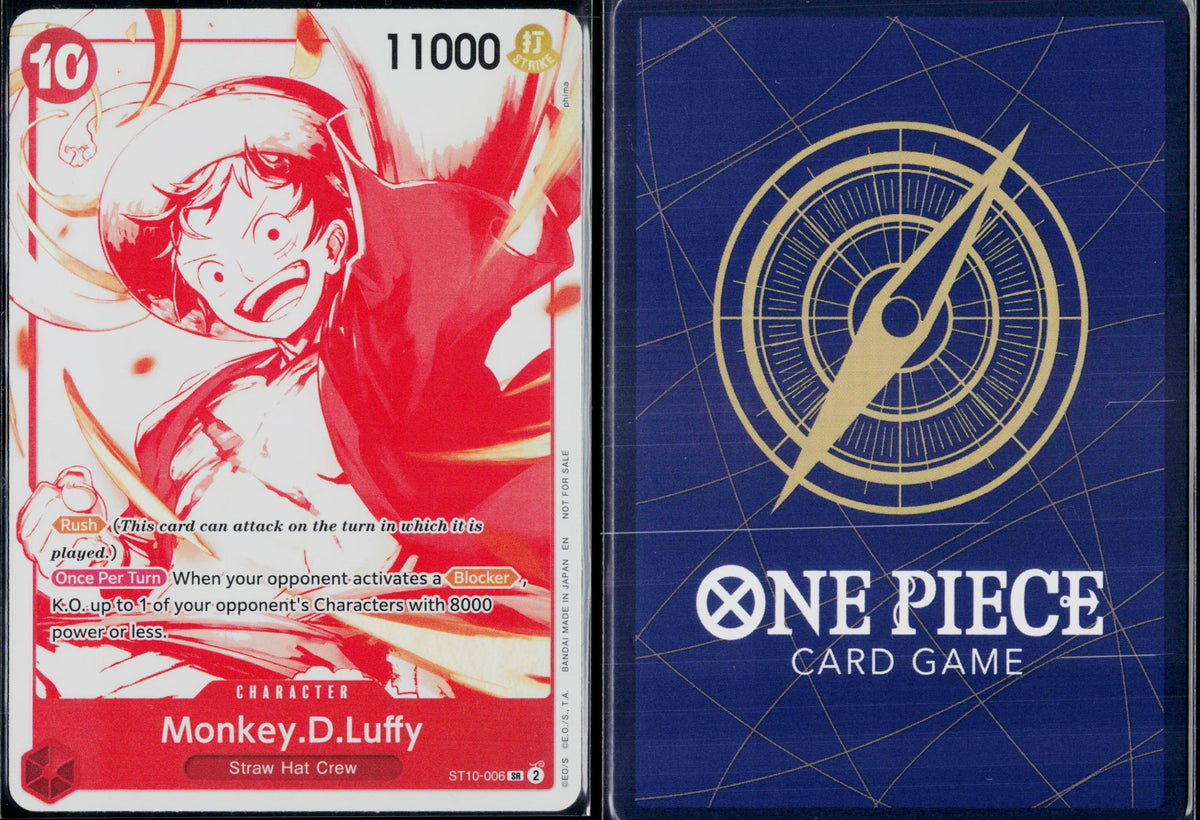 MONKEY.D.LUFFY (3RD ANNIVERSARY) ST10-006 ONE PIECE PROMOTION CARDS NM