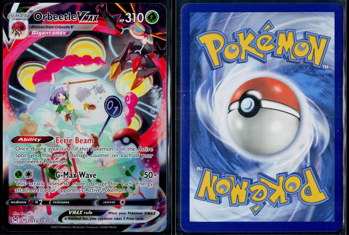 ORBEETLE VMAX TG13/TG30 POKEMON LOST ORIGIN TRAINER GALLERY HOLO VMAX RARE NM