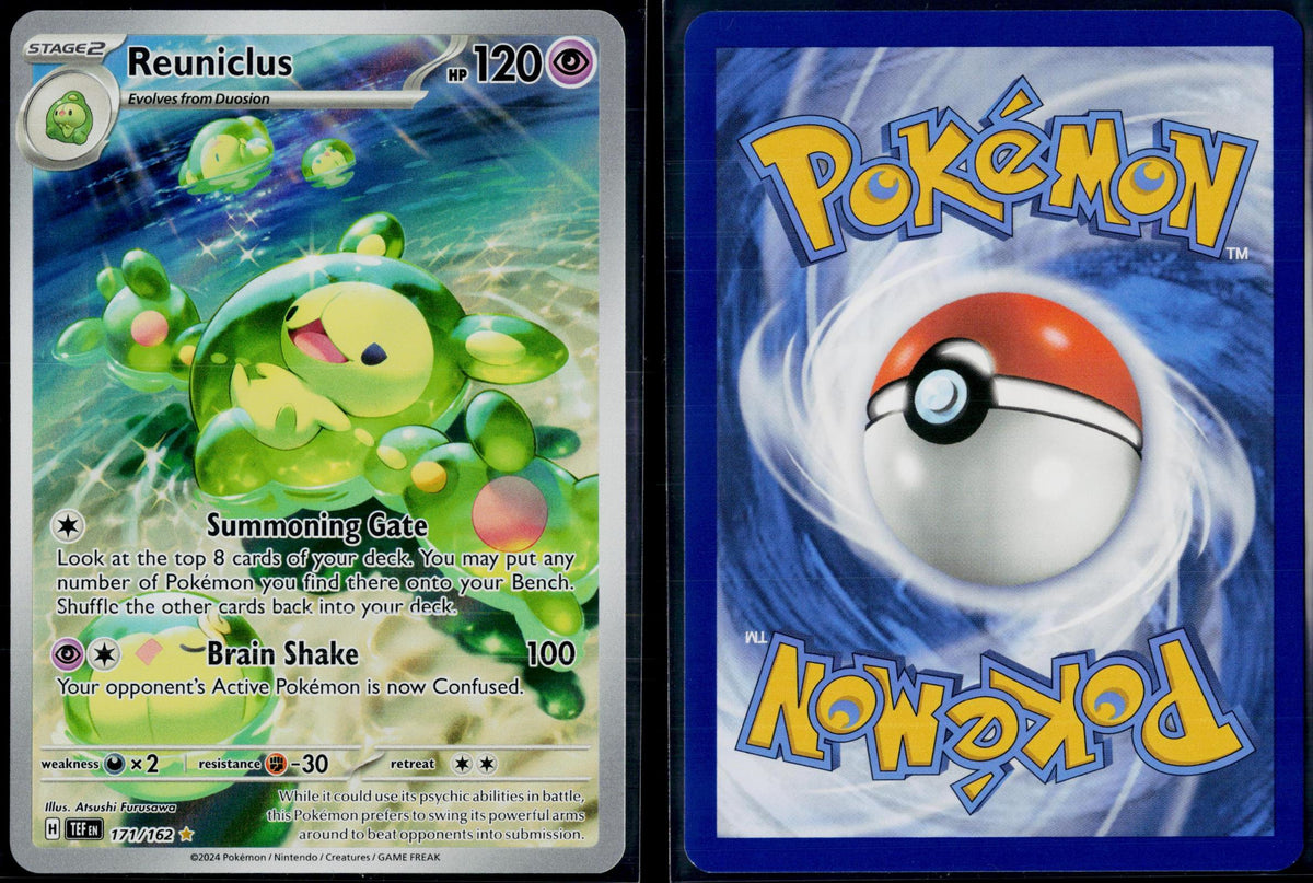 REUNICLUS 171/162 POKEMON TEMPORAL FORCES ILLUSTRATION RARE HOLO NM
