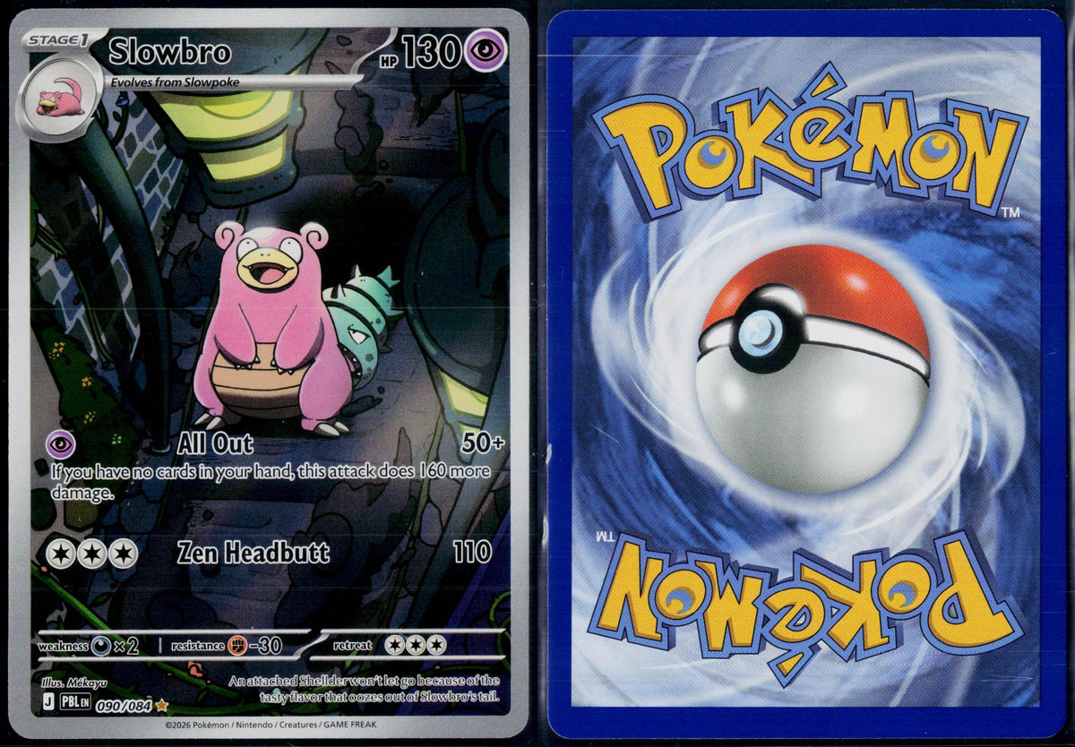 SLOWBRO 090/084 POKEMON PITCH BLACK ILLUSTRATION RARE HOLO NM