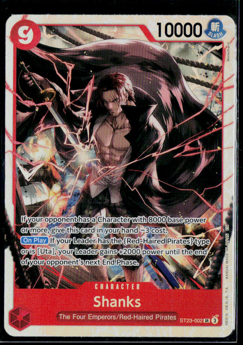 SHANKS (002) ST23-002 ONE PIECE STARTER DECK 23: RED SHANKS SR NM