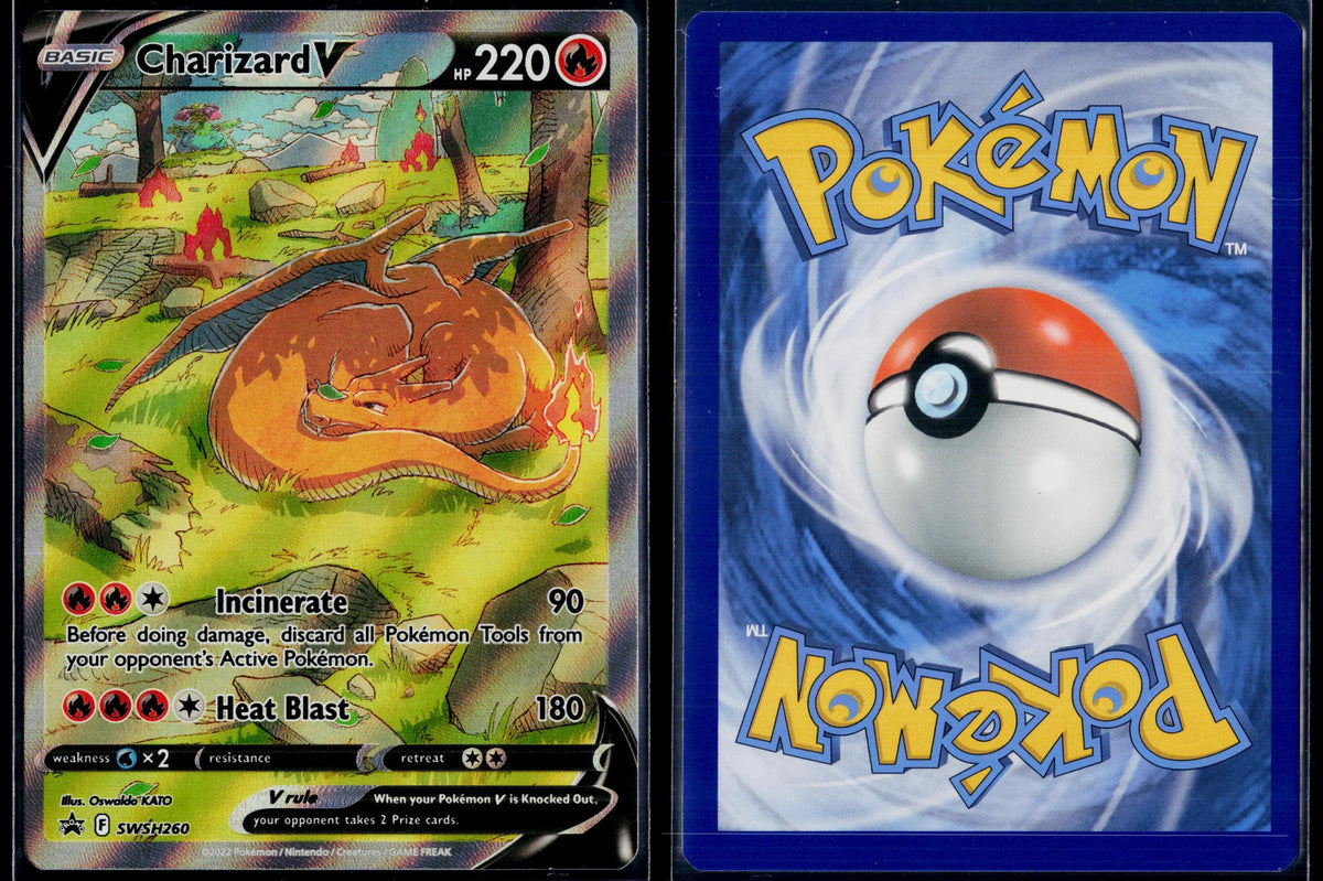CHARIZARD V SWSH260 POKEMON SWORD & SHIELD PROMO HOLO P NM