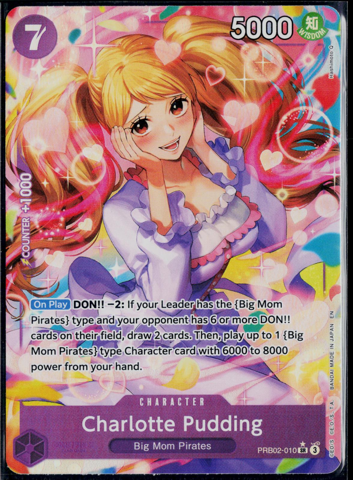 CHARLOTTE PUDDING - PRB02-010 (ALTERNATE ART) ONE PIECE NM