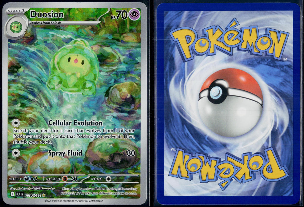DUOSION 119/086 🐬 POKEMON BLACK BOLT HOLO IR ☀️ NM/M 🌴