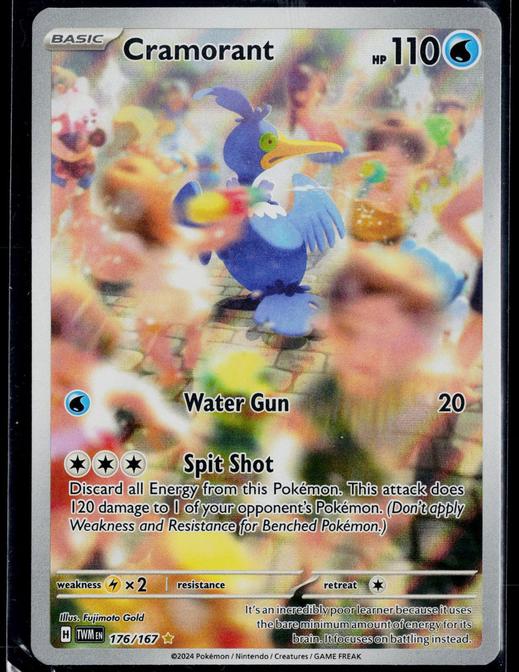 CRAMORANT 176/167 POKEMON TWILIGHT MASQUERADE ILLUSTRATION RARE NM