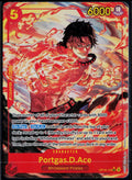 PORTGAS.D.ACE (ALTERNATE ART) OP16-118 ONE PIECE THE TIME OF BATTLE FOIL NM
