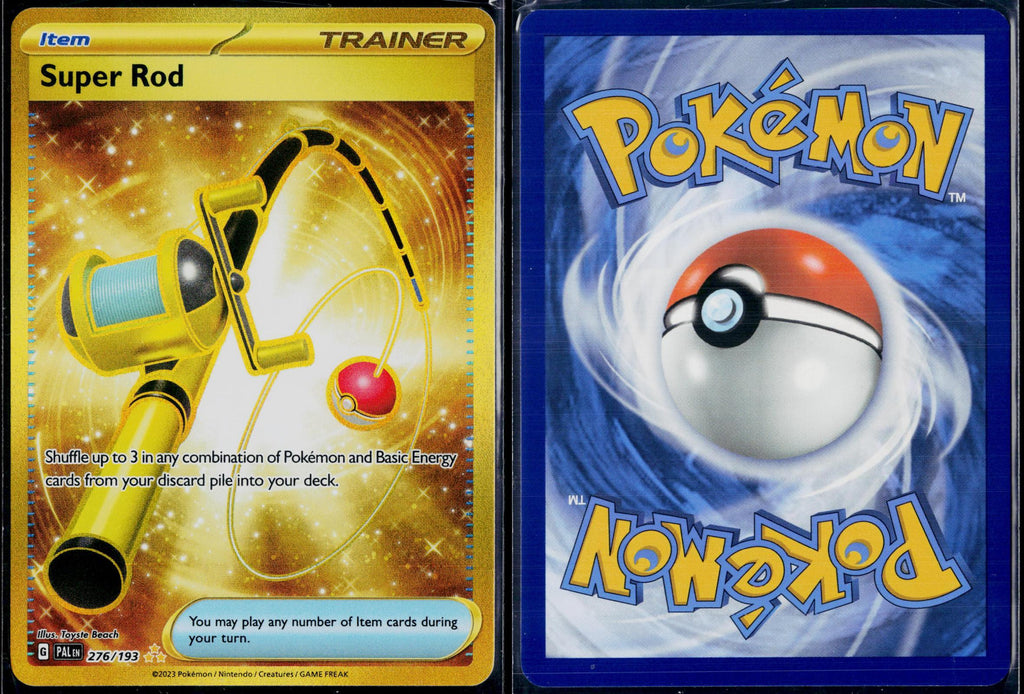 SUPER ROD 276/193 POKEMON PALDEA EVOLVED HYPER RARE HOLO NM