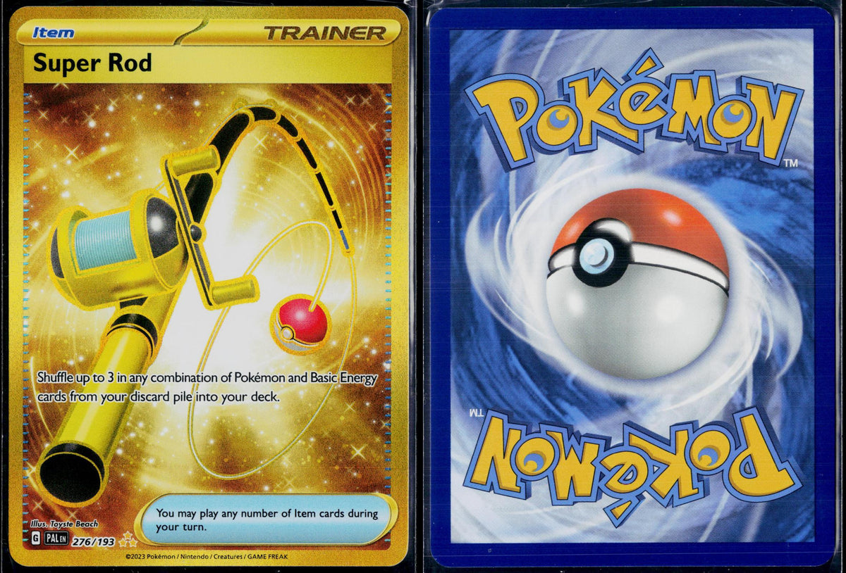 SUPER ROD 276/193 POKEMON PALDEA EVOLVED HYPER RARE HOLO NM