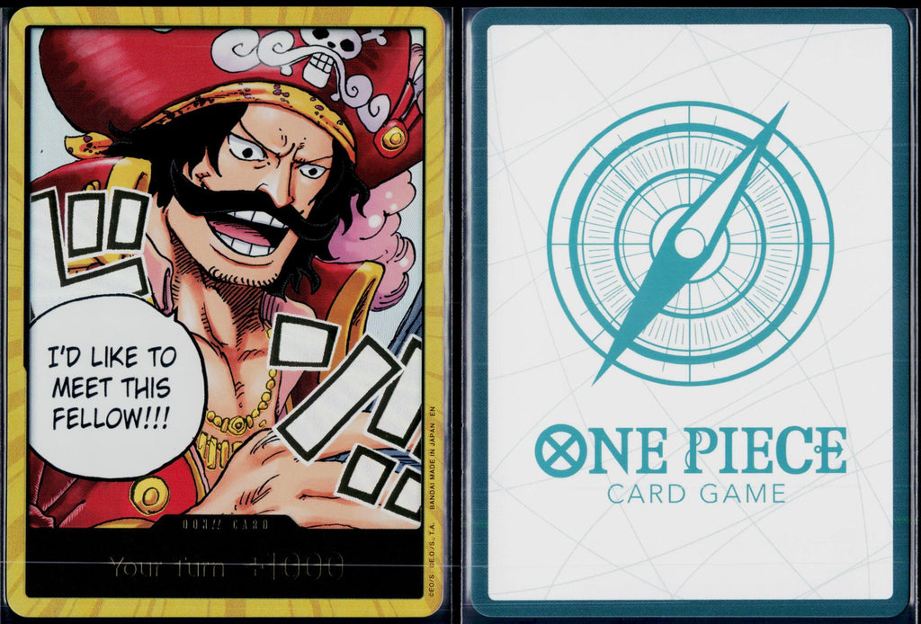 DON!! CARD (GOL.D.ROGER) (GOLD) ONE PIECE CARRYING ON HIS WILL DON!! FOIL NM
