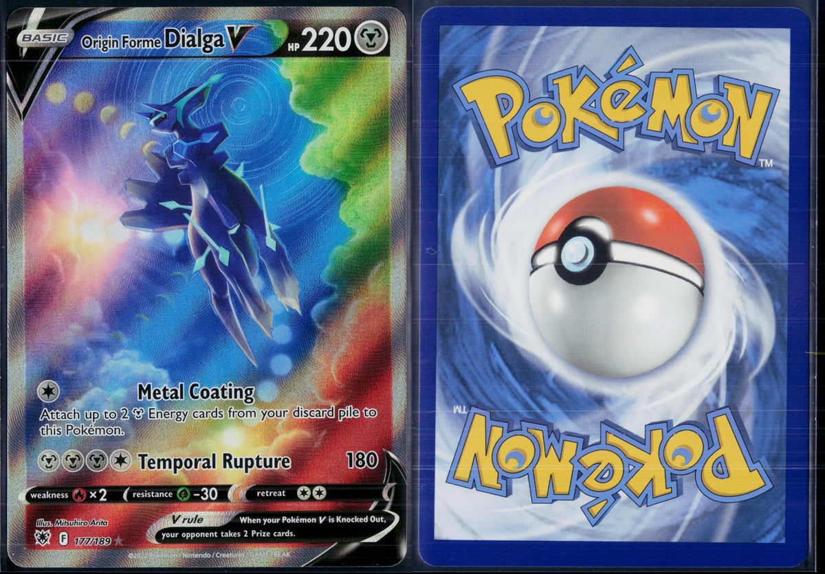 ORIGIN FORME DIALGA V 177/189 POKEMON ASTRAL RADIANCE ULTRA RARE HOLO NM