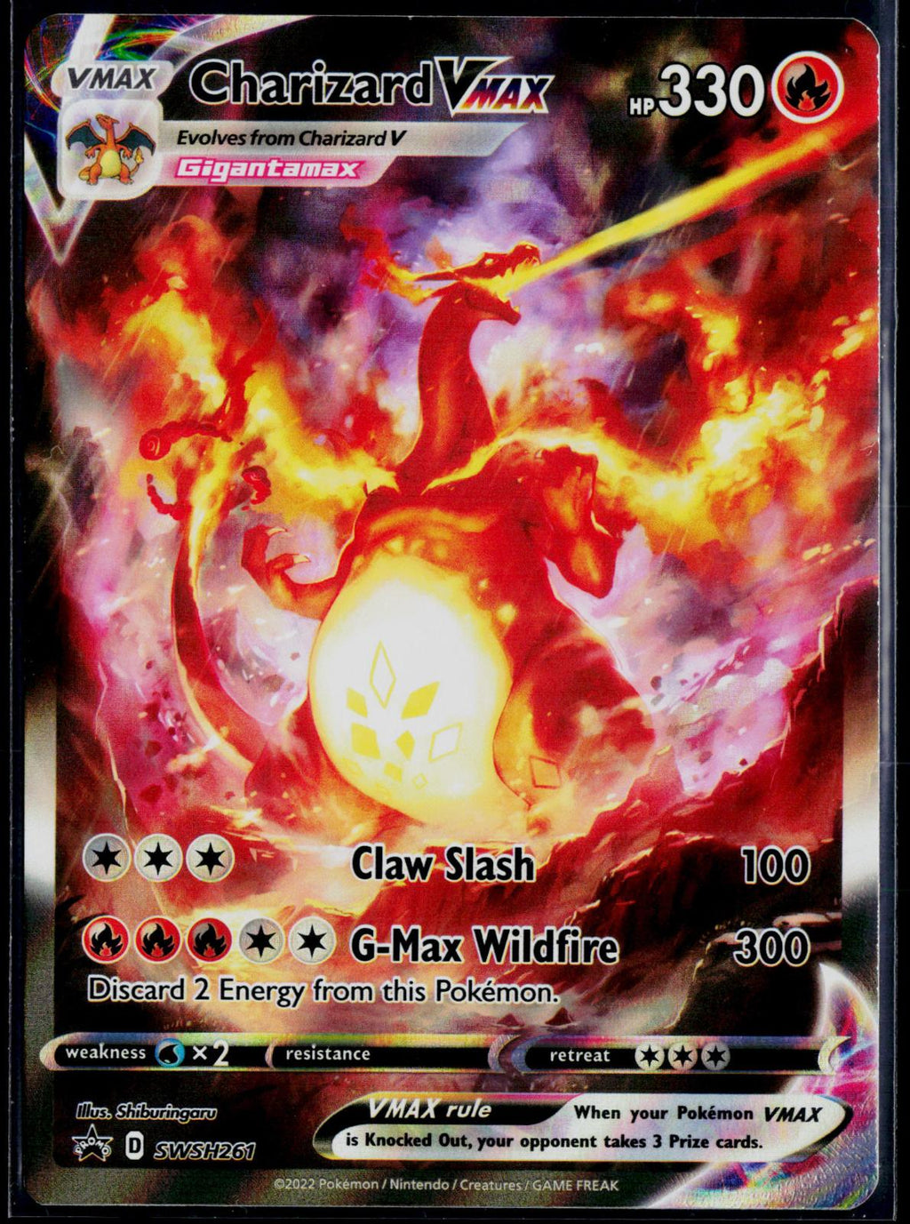 CHARIZARD VMAX SWSH261 POKEMON SWORD & SHIELD PROMO HOLO P NM