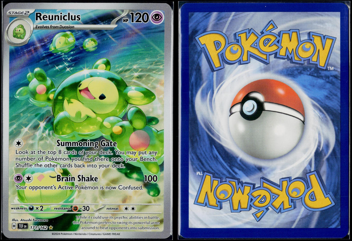 REUNICLUS 171/162 POKEMON TEMPORAL FORCES ILLUSTRATION RARE HOLO NM