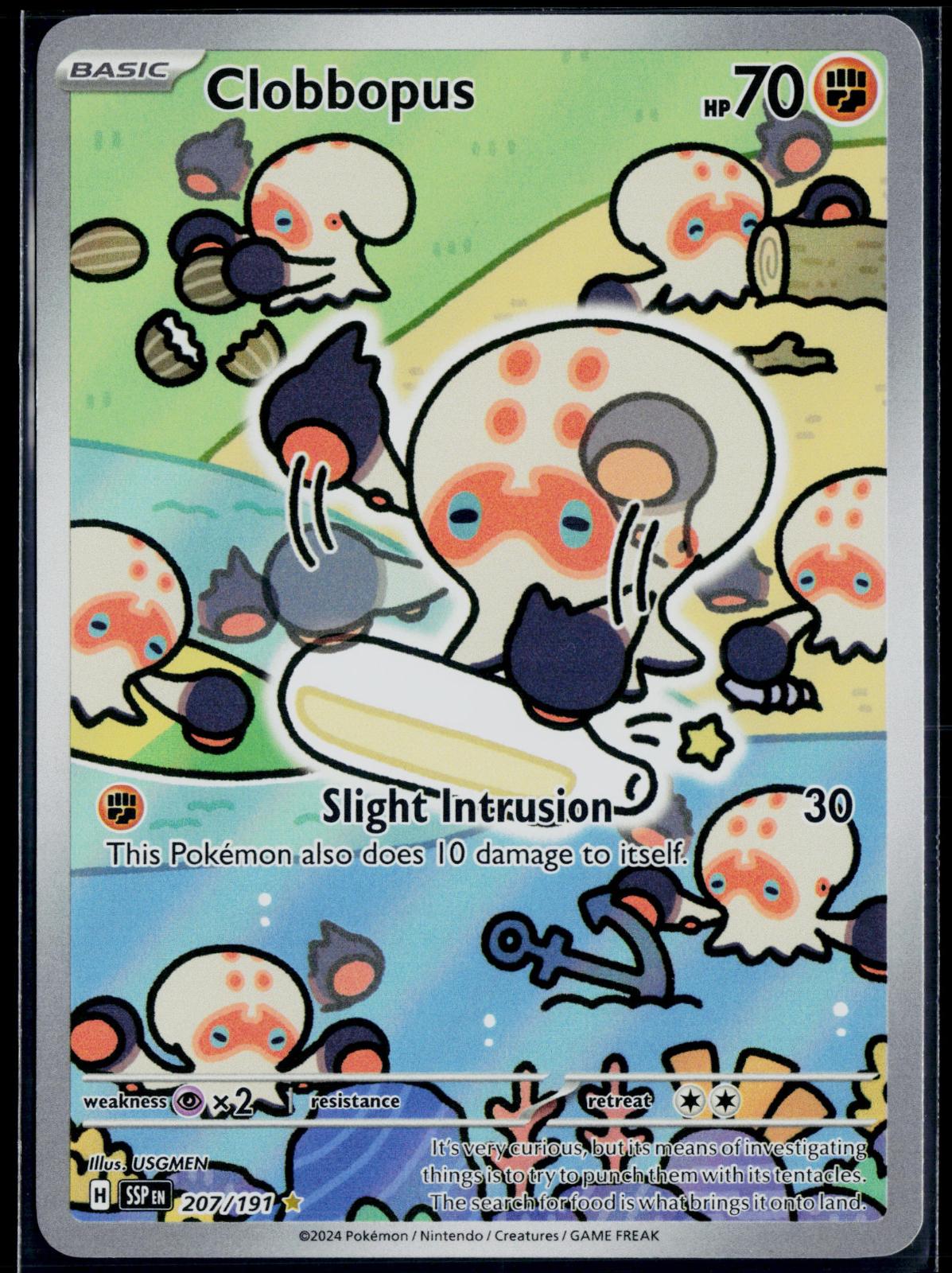 CLOBBOPUS 207/191 POKEMON SURGING SPARKS ILLUSTRATION RARE NM