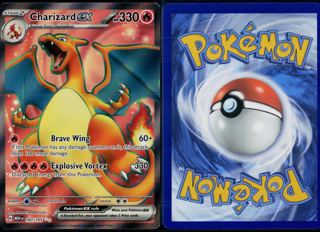 CHARIZARD EX 183/165 POKEMON 151 ULTRA RARE HOLO NM