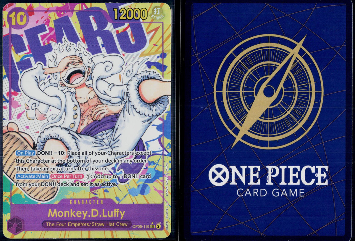 MONKEY.D.LUFFY (ALTERNATE ART) OP05-119 ONE PIECE FOIL LP/MP