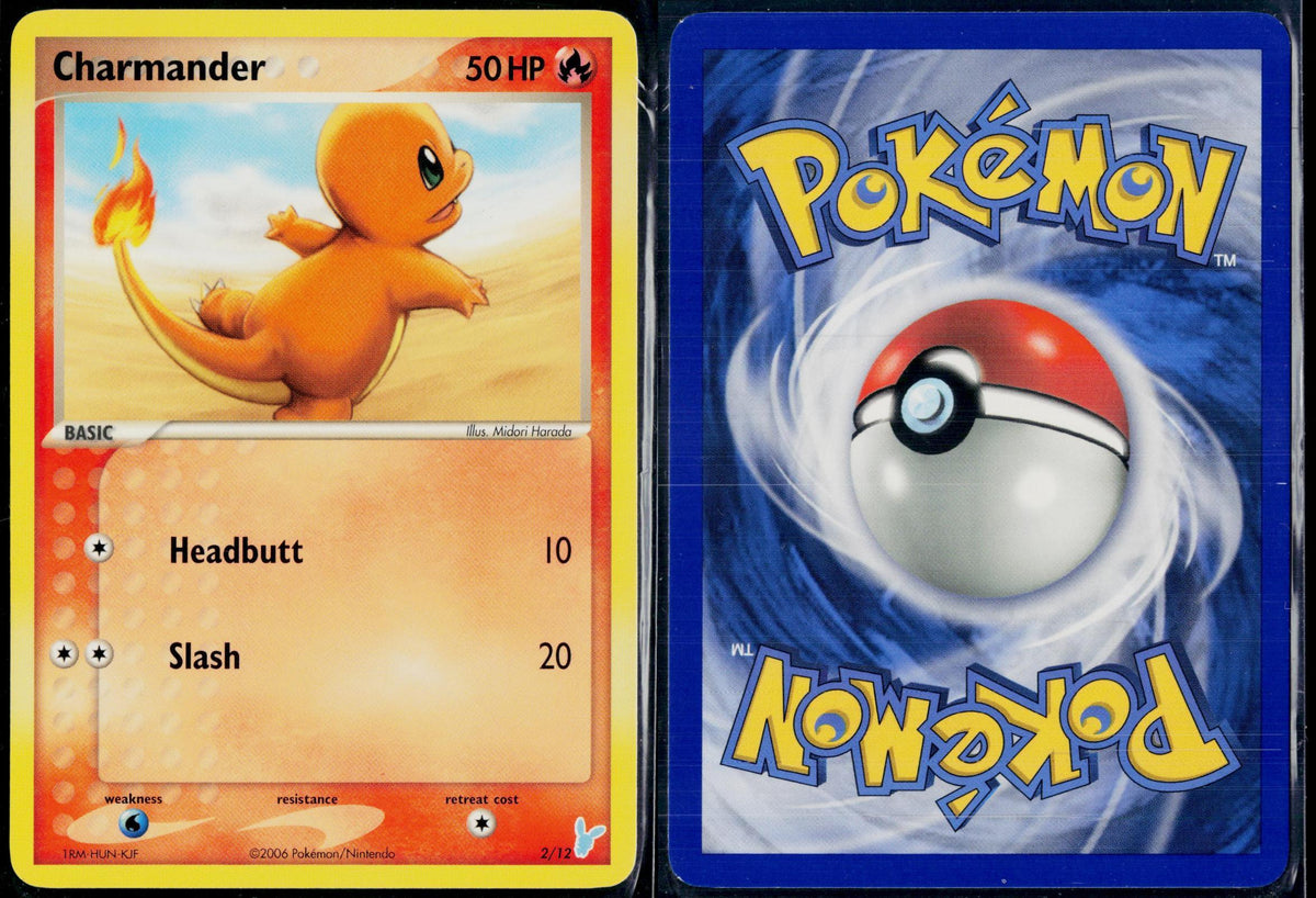 CHARMANDER 2/12 POKEMON EX TRAINER KIT 2 MINUN NM