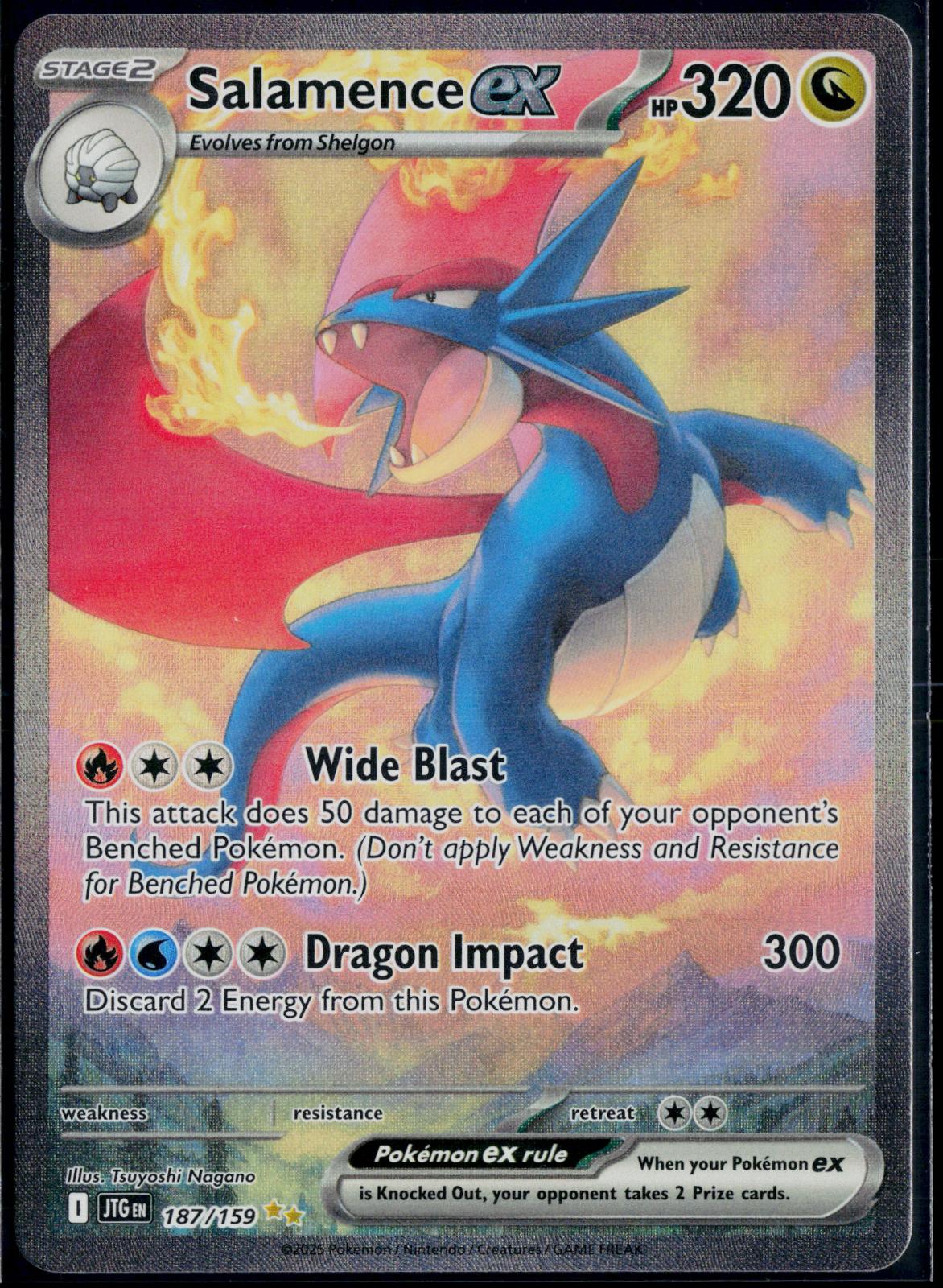 SALAMENCE EX 187/159 🐬 POKEMON JOURNEY TOGETHER SIR ☀️ HOLO NM/M 🌴