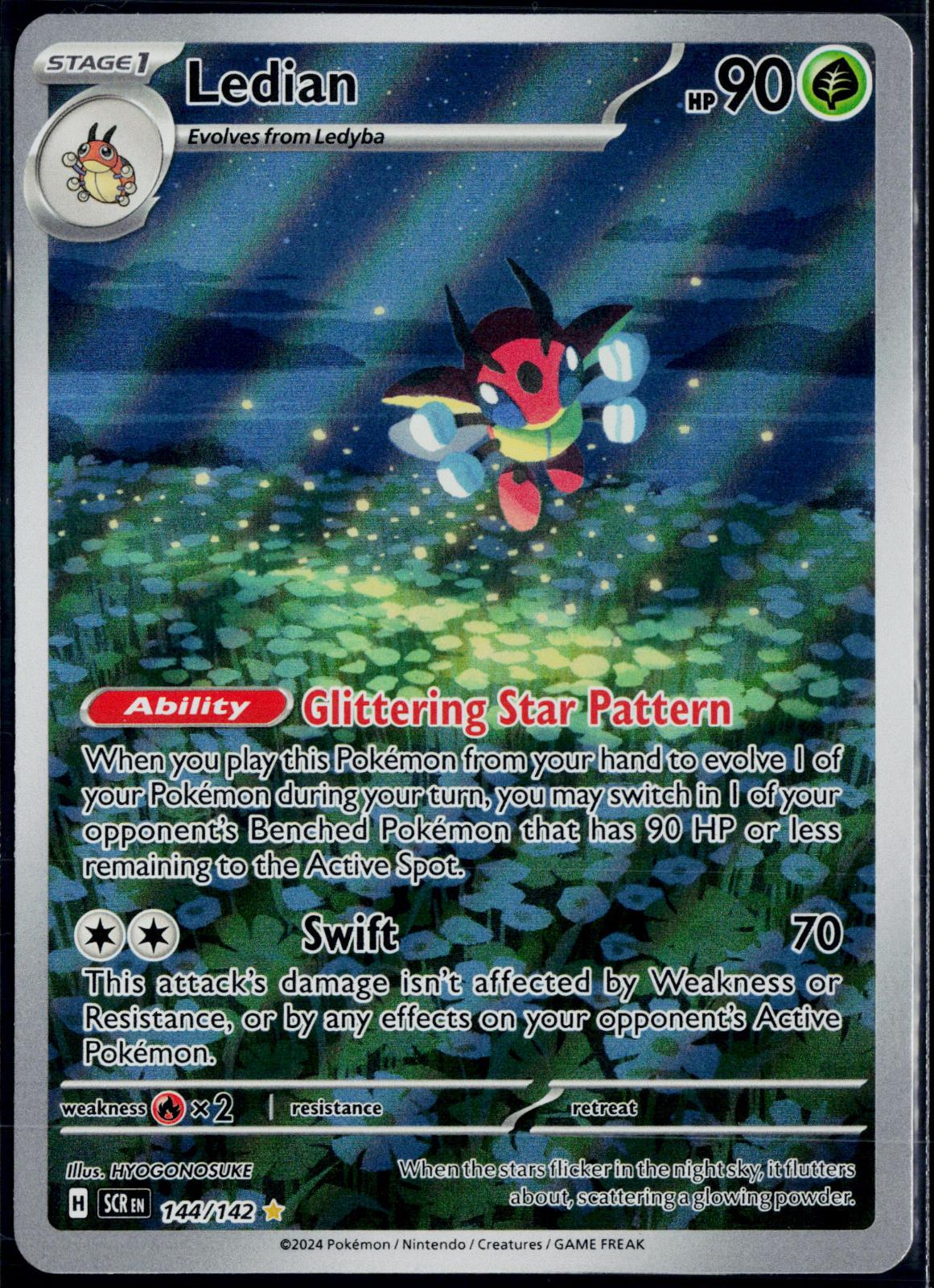 LEDIAN 144/142 POKEMON STELLAR CROWN ILLUSTRATION RARE NM