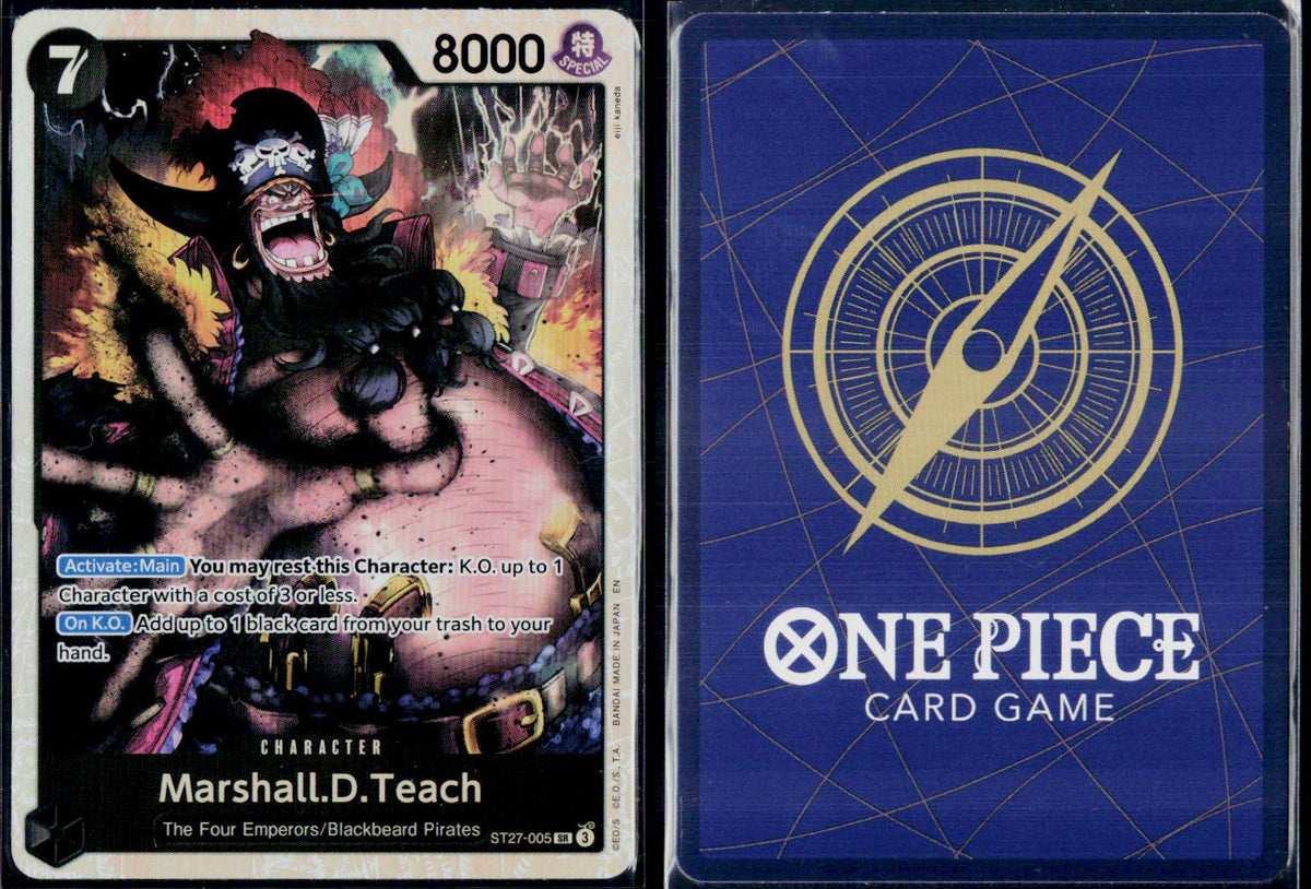 MARSHALL.D.TEACH ST27-005 ONE PIECE STARTER DECK 27: BLACK MARSHALL.D.TEACH NM