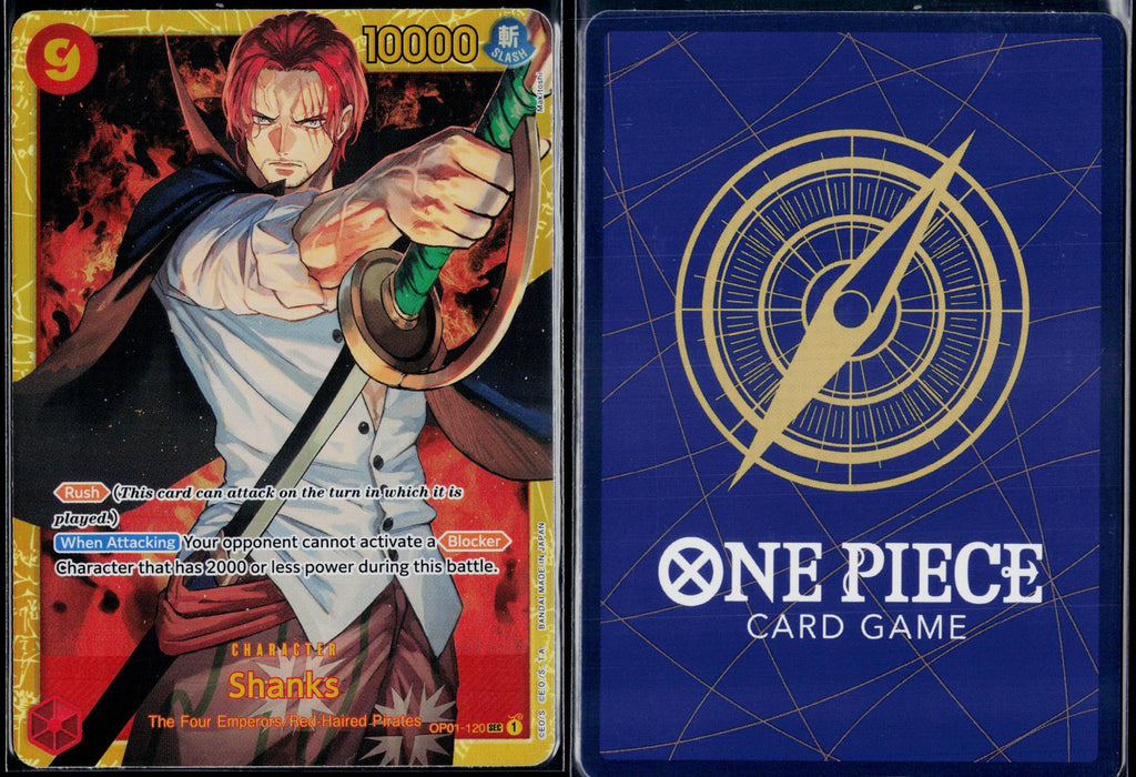 SHANKS OP01-120 ONE PIECE ROMANCE DAWN SEC NM