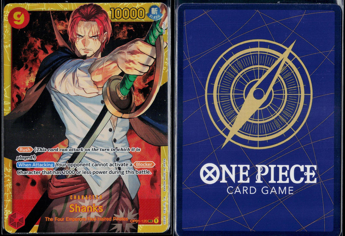 SHANKS OP01-120 ONE PIECE ROMANCE DAWN SEC NM