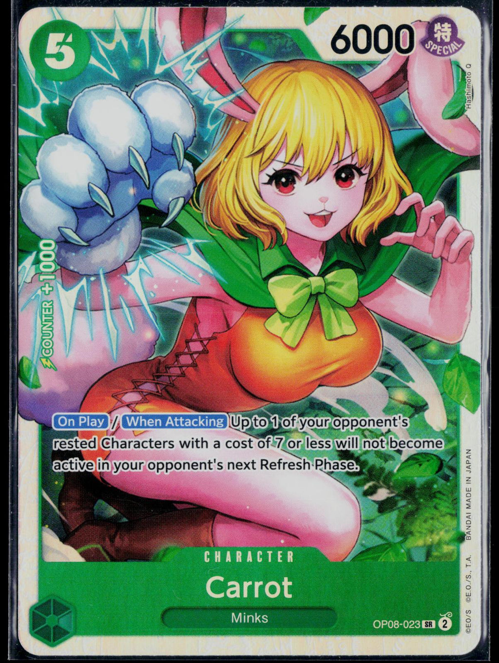 CARROT (023) OP08-023 ONE PIECE TWO LEGENDS SR NM