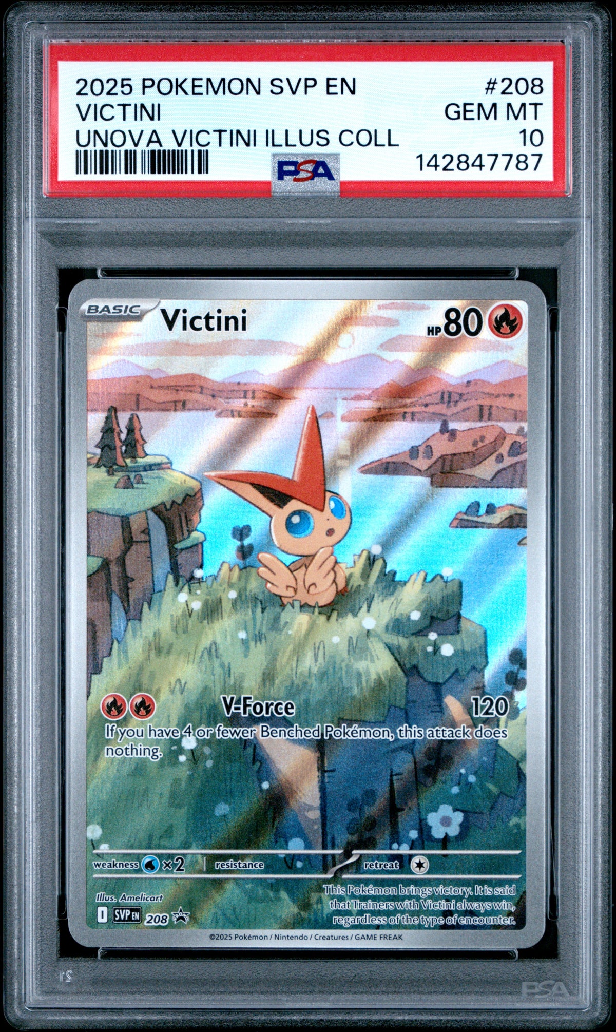 VICTINI 208 PSA 10 POKEMON UNOVA ILLUSTRATION COLLECTION