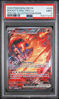 TEAM ROCKET'S MOLTRES EX 229/182 PSA 9 POKEMON SPECIAL ILLUSTRATION RARE