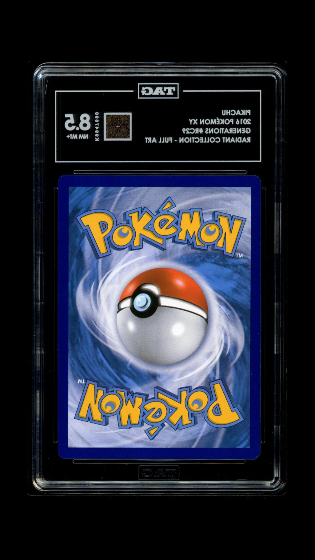 PIKACHU RC29 TAG 8.5 POKEMON FULL ART - ULTRA RARE