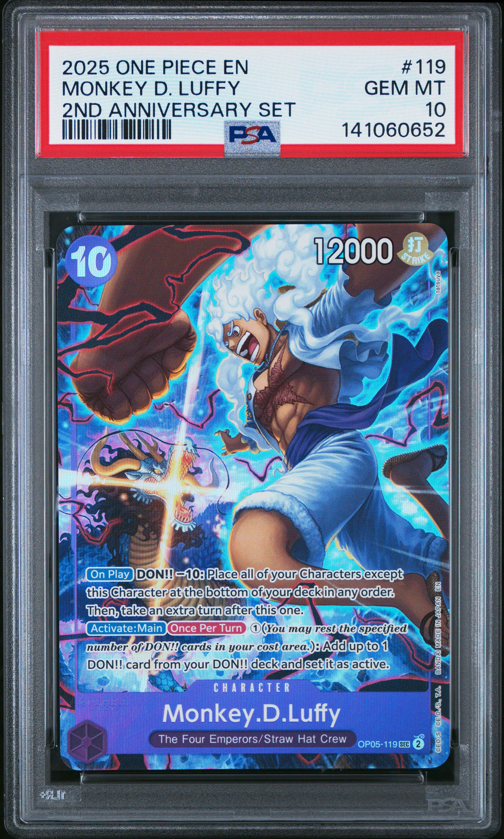 MONKEY D. LUFFY 119 PSA 10 ONE PIECE