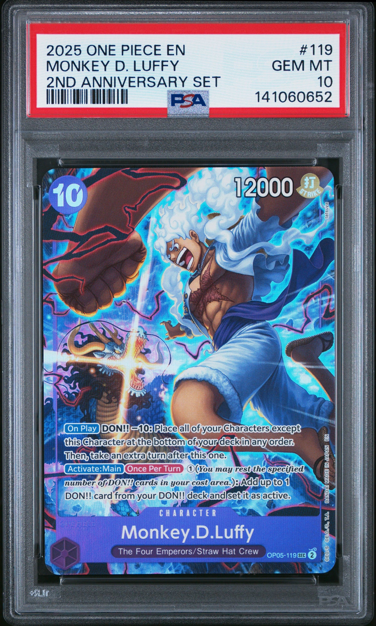 MONKEY D. LUFFY 119 PSA 10 ONE PIECE